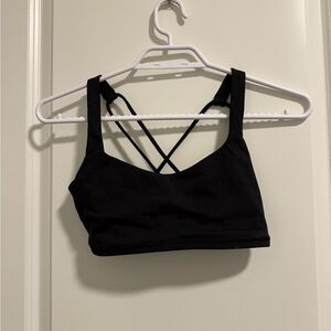 Lululemon Athletica Black Strappy Sports Bra